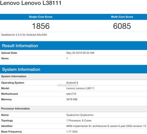Lenovo L38111 Geekbench